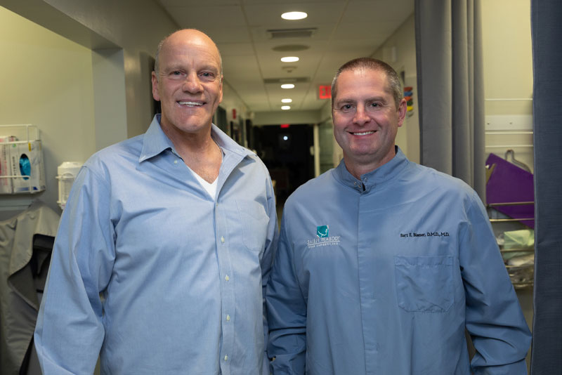 dr blaeser and dental patient Peabody, MA